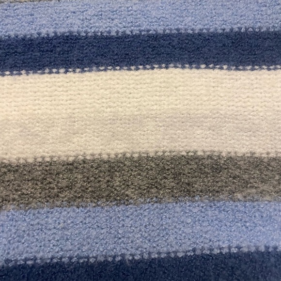 GAP Multi-color stripe sweater Blue, gray, white Wool Alpaca blend Size M - Picture 5 of 7